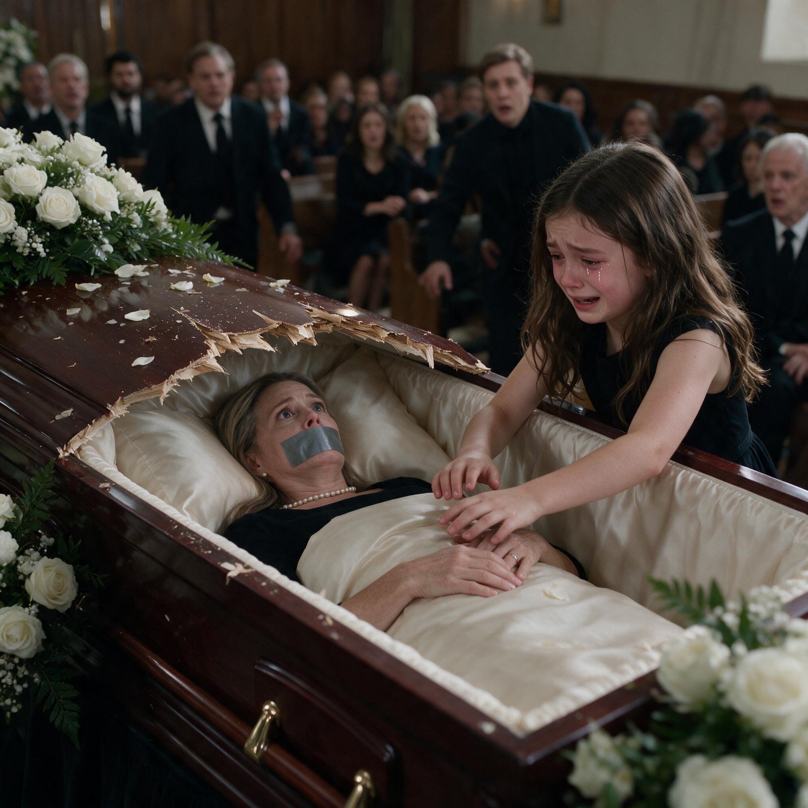 The Girl Who Refused to Bury Her Mother — Part 1: The Sound Under the Flowers